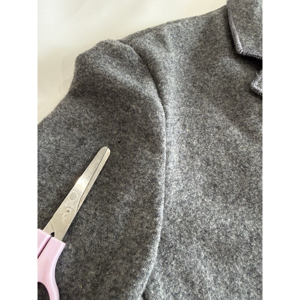 VTG Miu Miu Wool Casual Blazer Gray Sz 42 Jacket Italy Minimalist *READ! - Picture 12 of 14